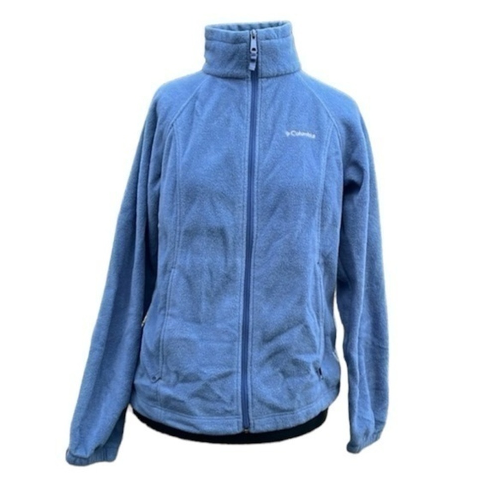 Columbia Women's Benton Springs Full-Zip Jacket Long Sleeve Blue Size Medium